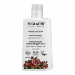 ECOLATIER Green Face mleko za čišćenje lica sa eteričnim uljima divlje ruže i vitaminom E 250ml