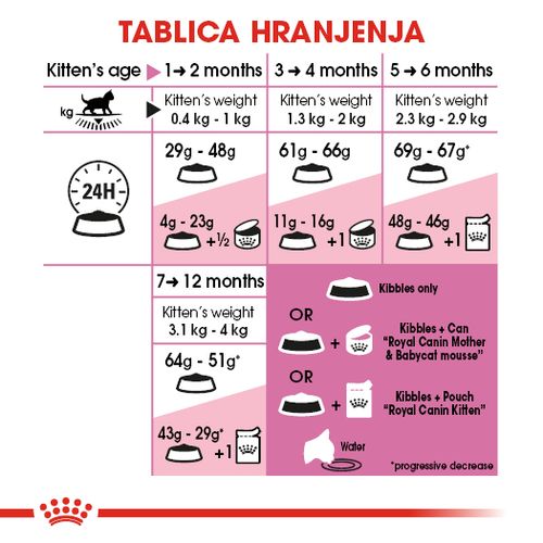 ROYAL CANIN FHN Kitten, potpuna i uravnotežena hrana za mačke, specijalno za mačiće u drugoj fazi rasta (od 4 do 12 mjeseci starosti), 10 g slika 3