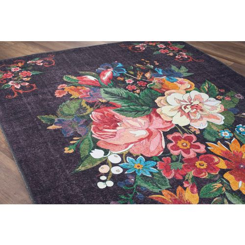Soul Chenille - Black AL 322  Multicolor Carpet (140 x 190) slika 5