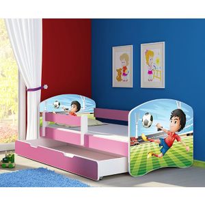ACMA Dječiji krevet Acma II sa ladicom Pink - 180x80cm - Dezen 13