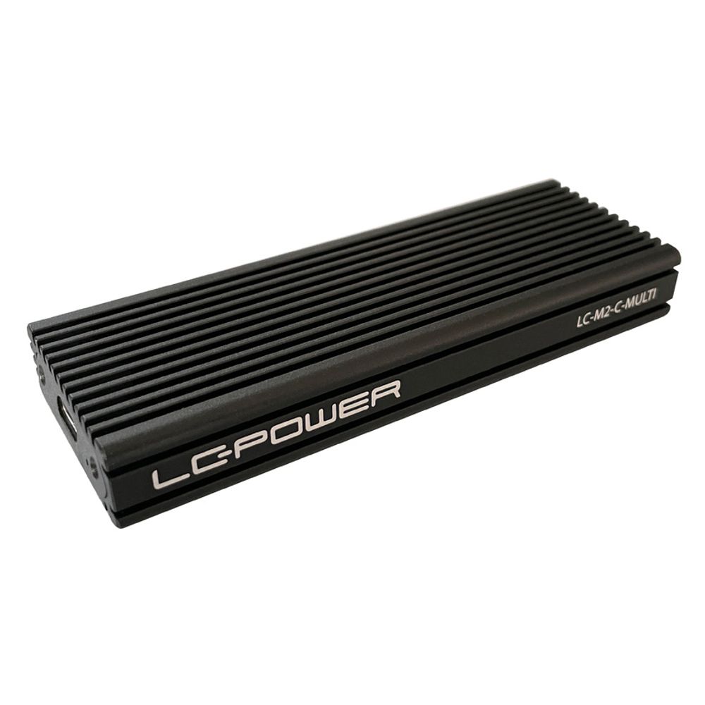 LC-Power LC-M2-C-MULTI-2USB 3.2 Gen. 2x1 Type C M.2SSD Enclosure,SATA&nvme slika 1