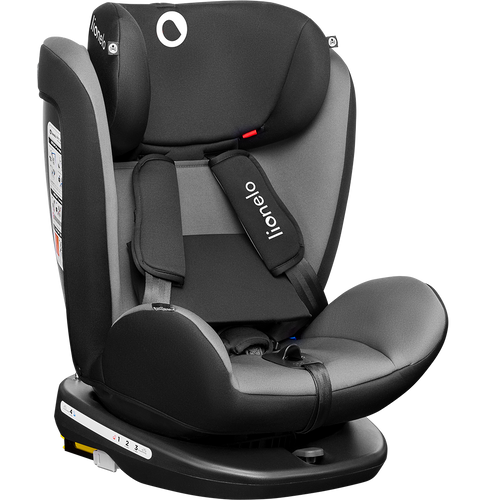 Lionelo Auto-sedište BASTIAAN, 360st ISOFIX, 0-36Kg, Black Grey slika 1