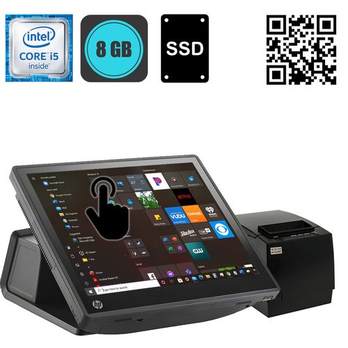 HP POS RP7800 - 15" Touch, Core i5, 8GB, SSD + POS Pisač - rabljeni uređaj slika 1