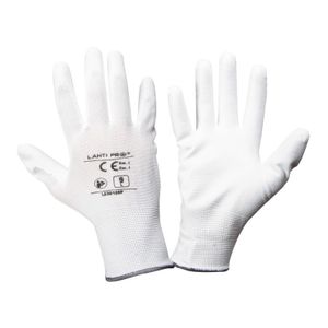 Rukavice pu bijele "9"  L230109K