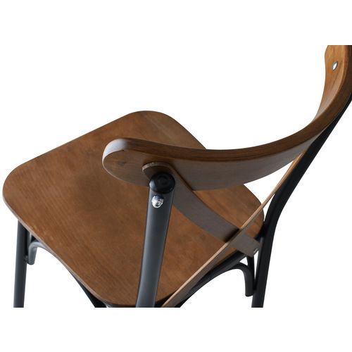 Hanah Home AhÅŸap Ekol - 261 V4 Walnut Chair Set (4 Pieces) slika 5