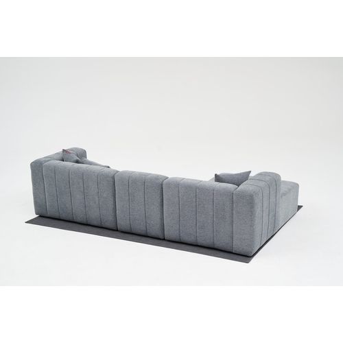 Beyza Mini Left - Grey Grey Corner Sofa slika 9