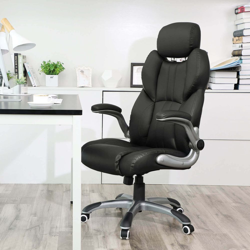 SONGMICS OBG65BK uredska stolica, crna slika 6