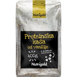Nutrigold Proteinska kaša Vanilija s dodatkom borovnica 400g