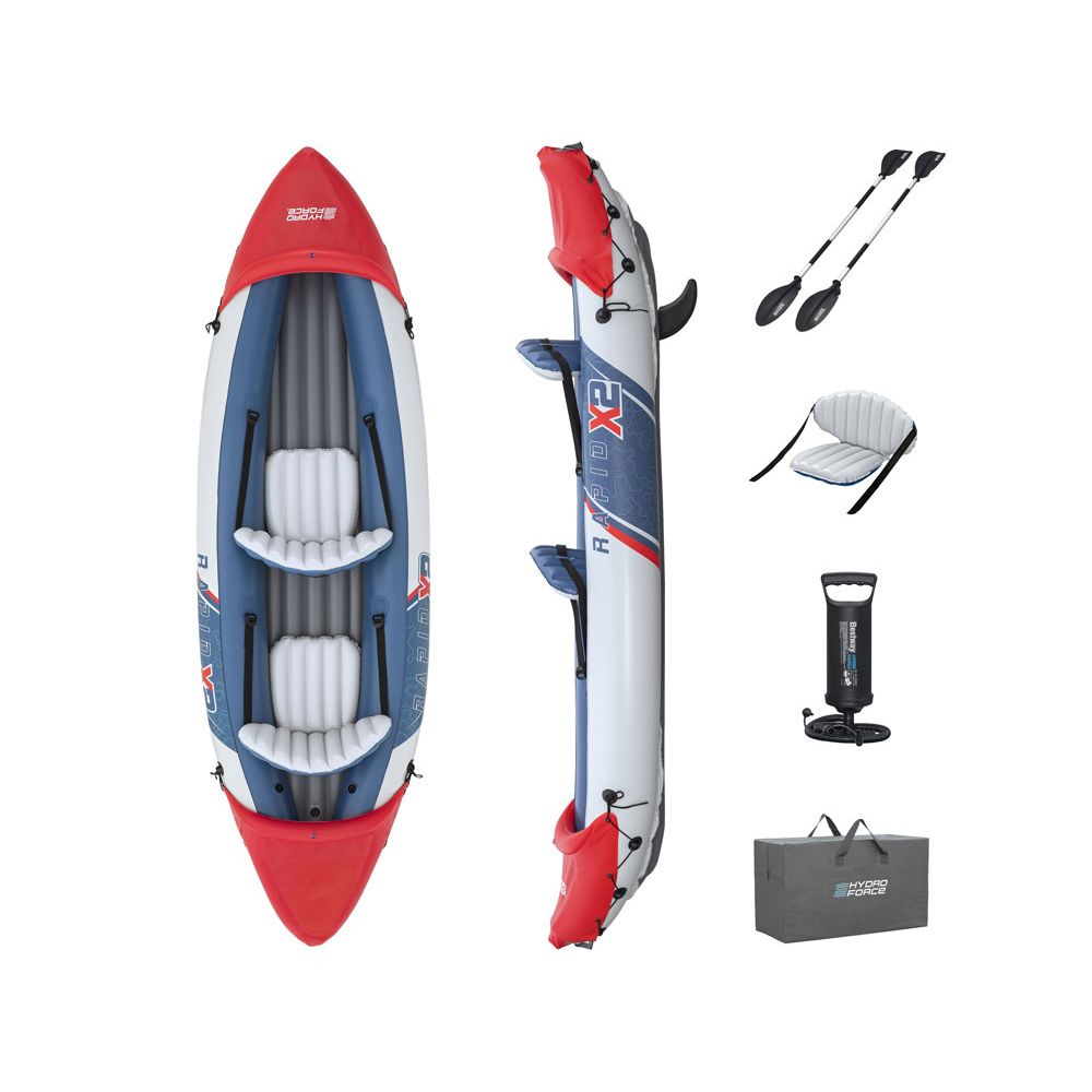 Bestway Napuhani kajak za 2 osobe LITE-RAPID X2 + vesla maks. 160 kg 65077 slika 2