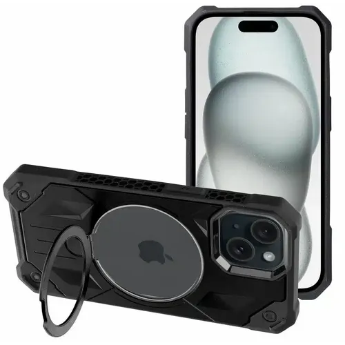 Armor Mag Cover maska kompatibilna s MagSafe za iPhone 15 crna slika 1