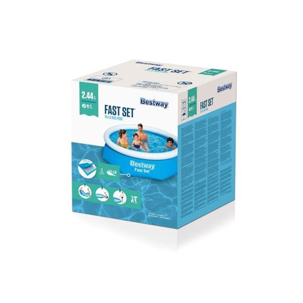 Bestway Bazen sa zračnim prstenom 57448 Fast 244x61 cm  slika 6