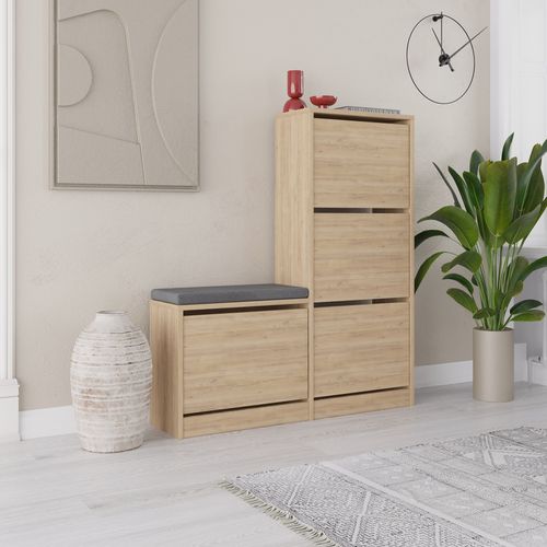 Dude - Oak Oak Shoe Cabinet slika 1