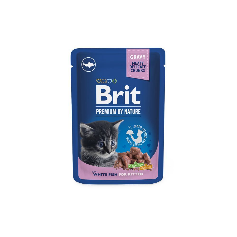 Brit Premium Kitten komadići u umaku s ribom, 100 g slika 1