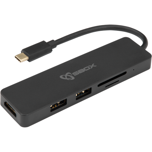 SBOX adapter USB TYPE-C->HDMI/USB-3.0/SD+TF - 5u1 slika 3