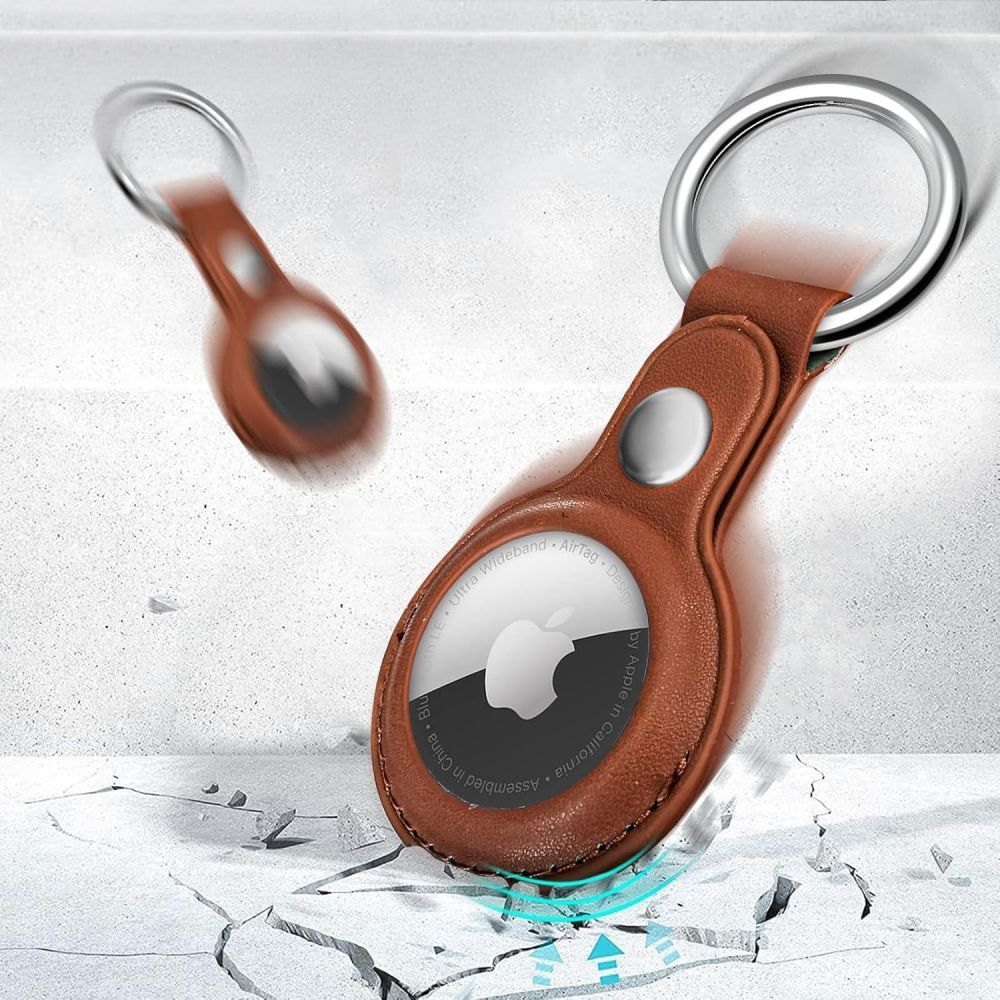 TECH-PROTECT NATURALFIT PRIVJESAK TORBICA ZA APPLE AIRTAG 1 / 2 - smeđa slika 10