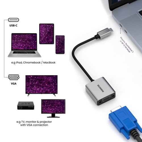 MARMITEK, USB Type-C na VGA adapter slika 2