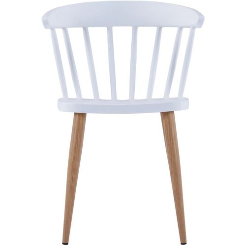 Blagovaonske stolice 4 kom bijele plastične slika 30
