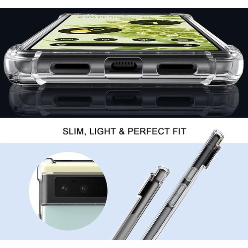 Techsuit Shockproof Clear Silicone prozirna maskica otporna na udarce za Google Pixel 6 Pro slika 2