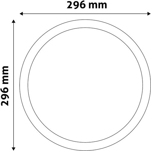 Avide panel ugradbeni okrugli Satin 24W NW slika 3