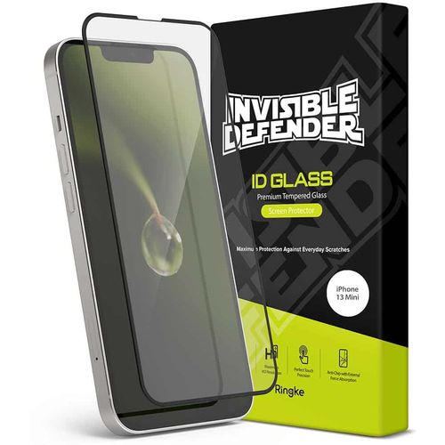 Ringke Invisible Defender ID Full Glass kaljeno staklo puna pokrivenost s okvirom za iPhone 13 mini slika 1