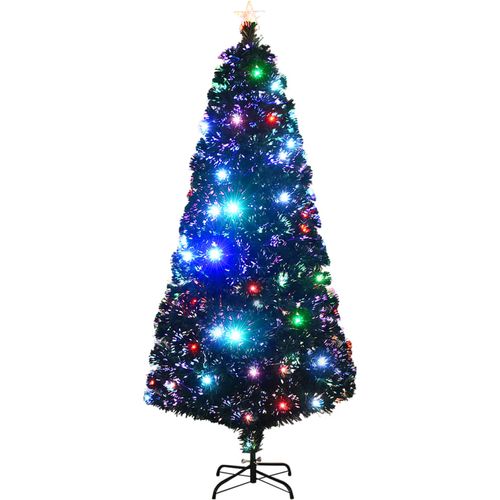 Umjetno božićno drvce sa stalkom LED 180 cm optička vlakna slika 23