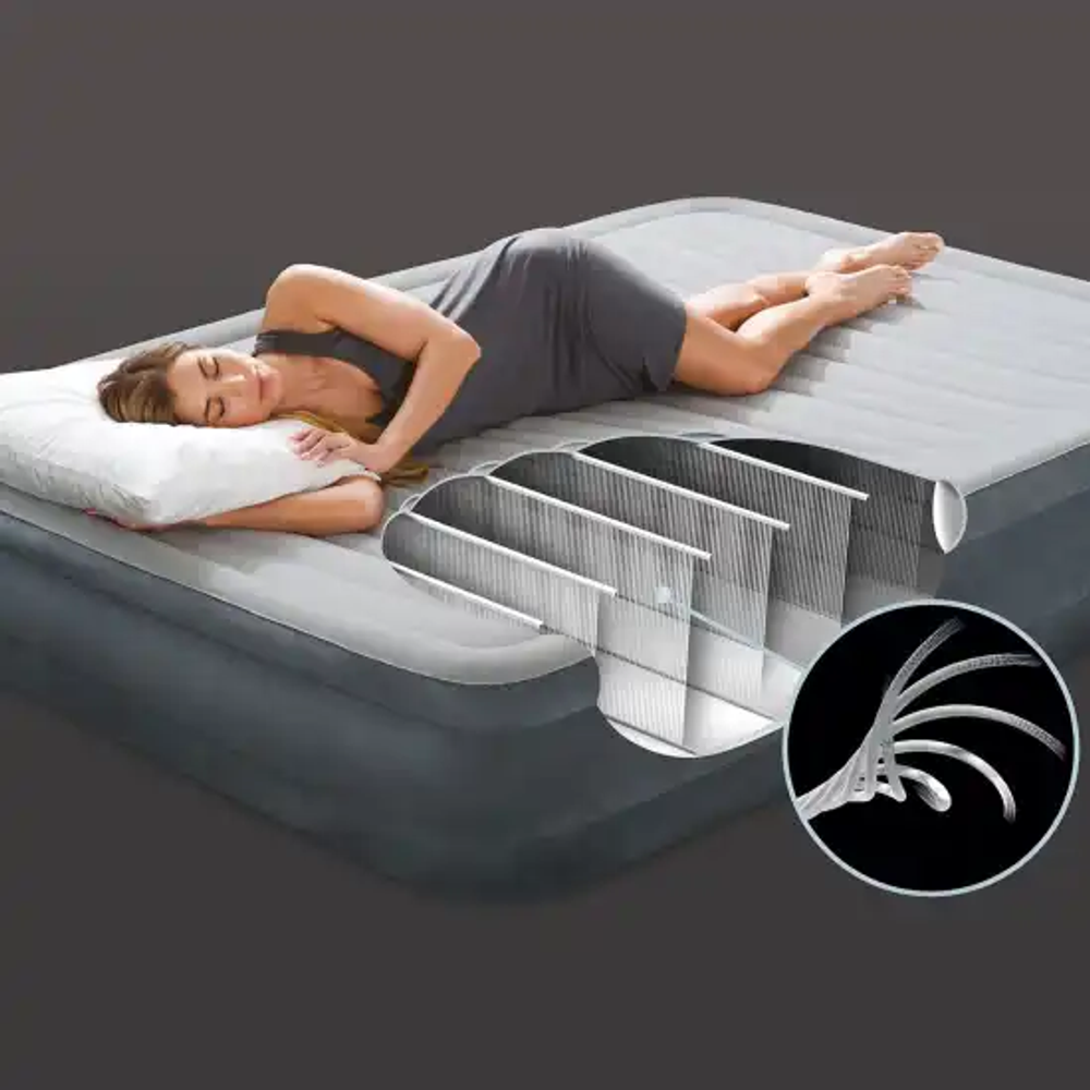 Intex krevet vazdušni queen comfort plush 152x203x33 cm 67770ND slika 7