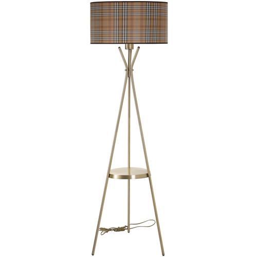 Venedik sehpalı eskitme lambader silindir 02 abajurlu Multicolor Floor Lamp slika 2