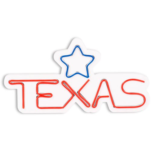 Wallity Ukrasna plastična LED rasvjeta, Texas Lone Star Blue slika 4
