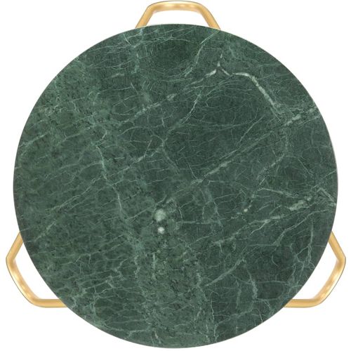 Stolić za kavu zeleni 65x65x42 cm pravi kamen mramorne teksture slika 17