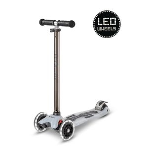 Micro Romobil Maxi Deluxe Flux LED, Neochrome Black