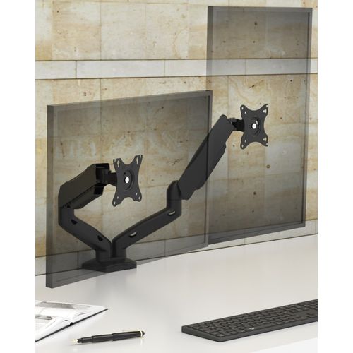 Icybox IB-MS204-T table mount for two monitors up to 32" or weight 9kg slika 3