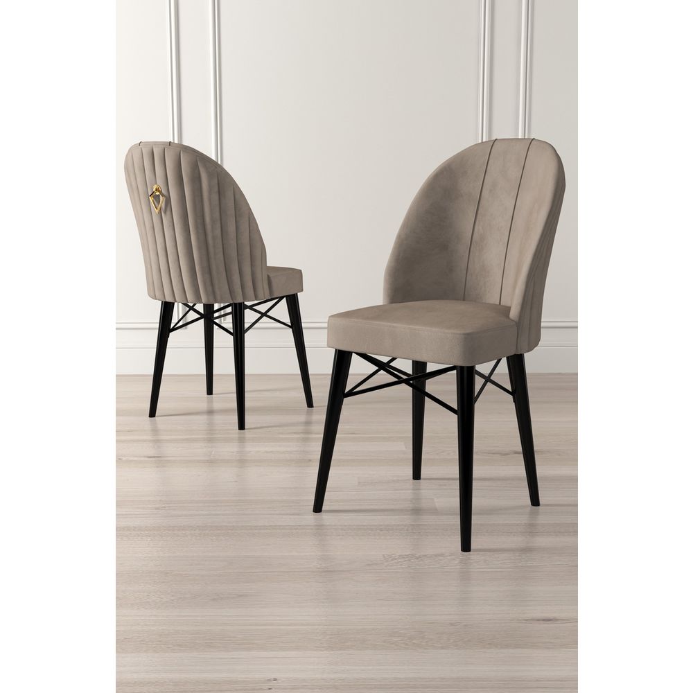 Ritim - Set stolica Cappuccino, Crni Cappuccino (6 komada) slika 2