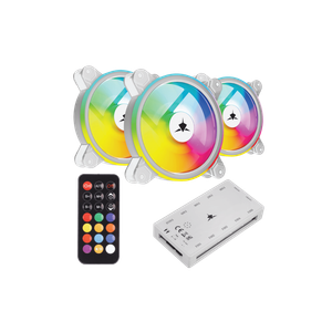 WHITE SHARK Ventilator GCF-S028-005 NEBULA-2 / ARGB KIT, bijeli
