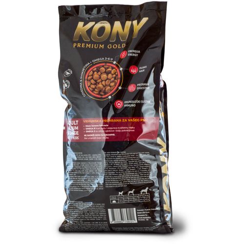 Kony Premium Potpuna hrana za odrasle pse srednjih i velikih pasmina, govedina i svinjetina, 3 kg slika 2