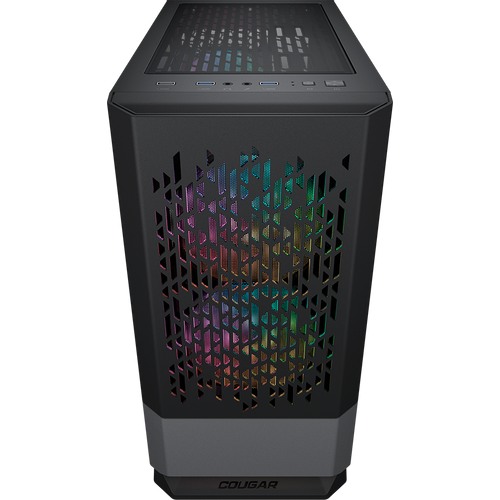 COUGAR | MG140 Air RGB Black | PC Case | Mini Tower / Air Vents Front Panel / 3 x ARGB Fans / 4mm TG Left Panel slika 3