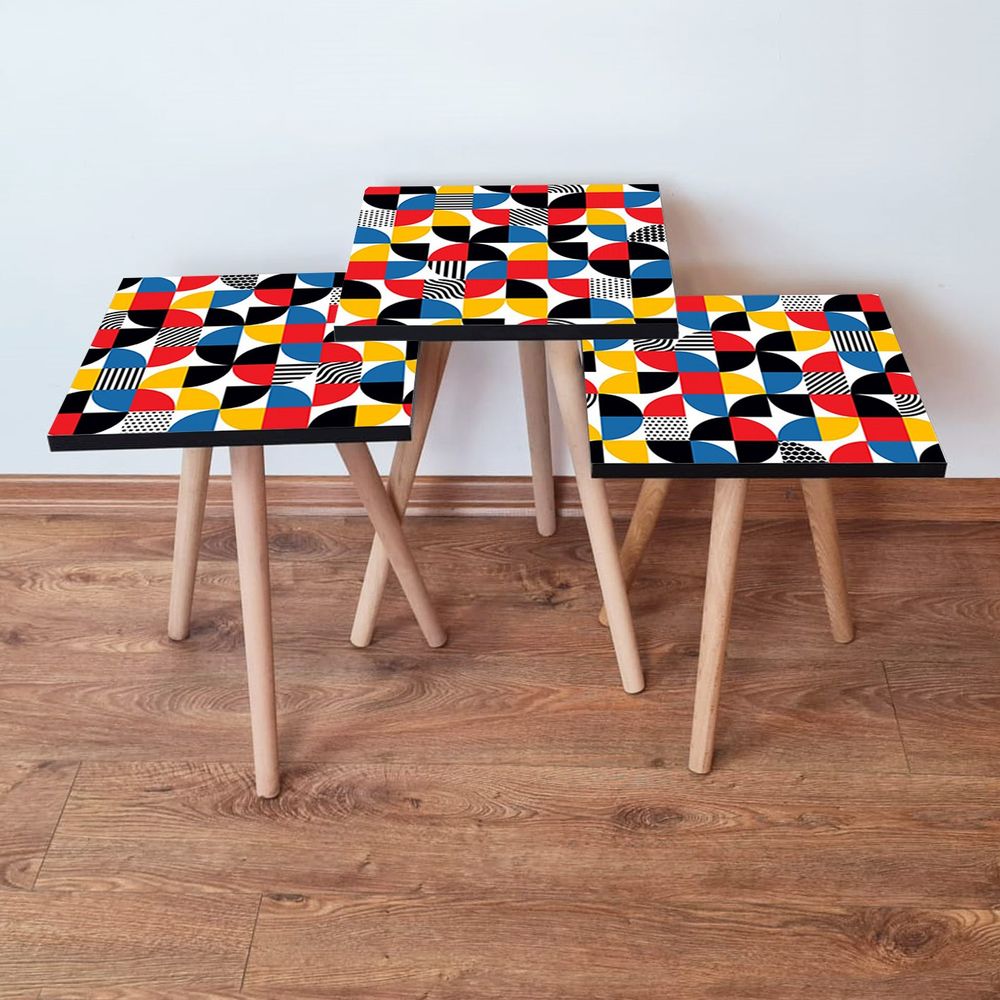 Nesting Table 3Shp276 - Višenamjenski Set Stolova (3 Komada) slika 1