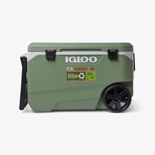 Prijenosni hladnjak IGLOO Ecocool Latitude 90, 85L, zelene boje slika 1