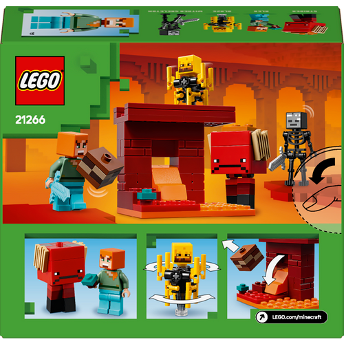 LEGO® MINECRAFT® 21266 Bitka uz lavu Nethera slika 6