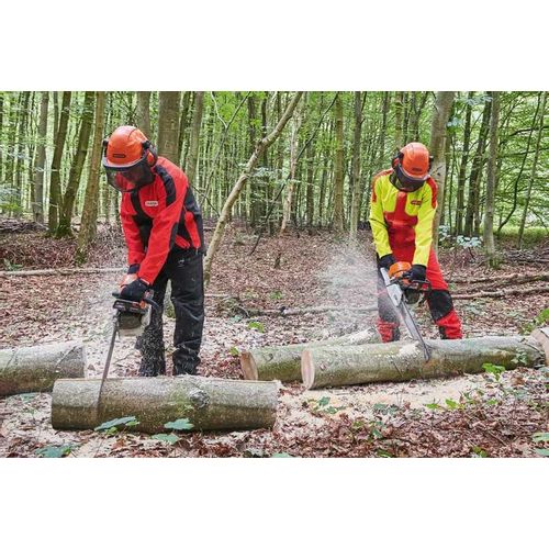 HLAČE ZAŠTITNE WAIPOUA 42/44 (S), S NARAMENICAMA CRNO-CRVENE slika 2