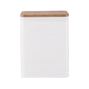 Altom Design spremnik s bambusovim poklopcem, kava, bijela, 0204018452