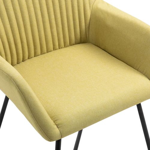 Blagovaonske stolice od tkanine 4 kom zelene slika 19