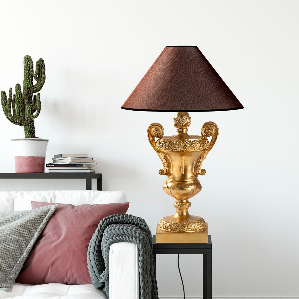 ELEGANZE-5333 Zlatno-Smeđa Stolna Lampa slika 1