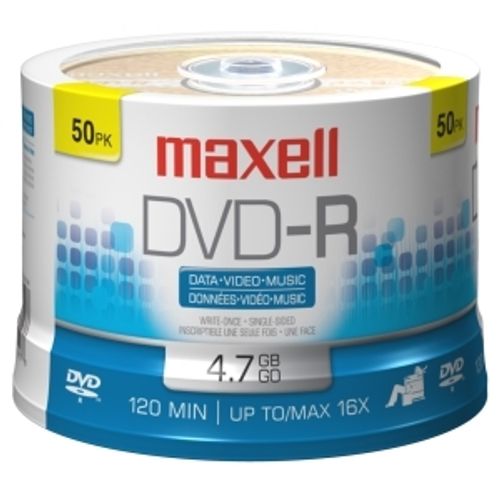 Maxell DVD-R 16x, 4.7GB 50 kom spindle slika 2