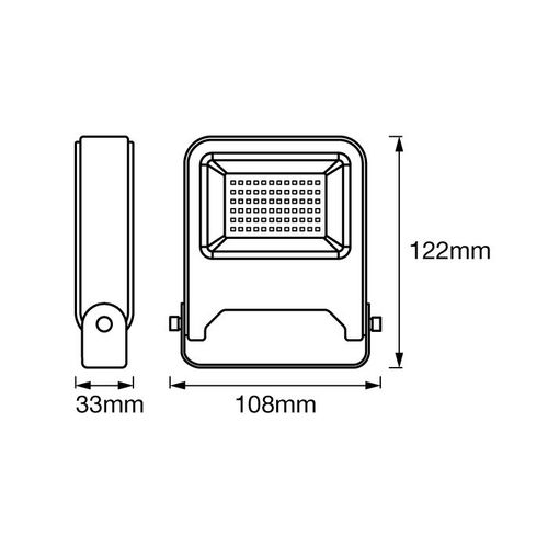 LEDVANCE LED reflek EnduraFlood 10W 4000k t. siva slika 5