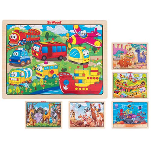 GLOBO Drvene puzzle 48 dijelova 40x30cm slika 1