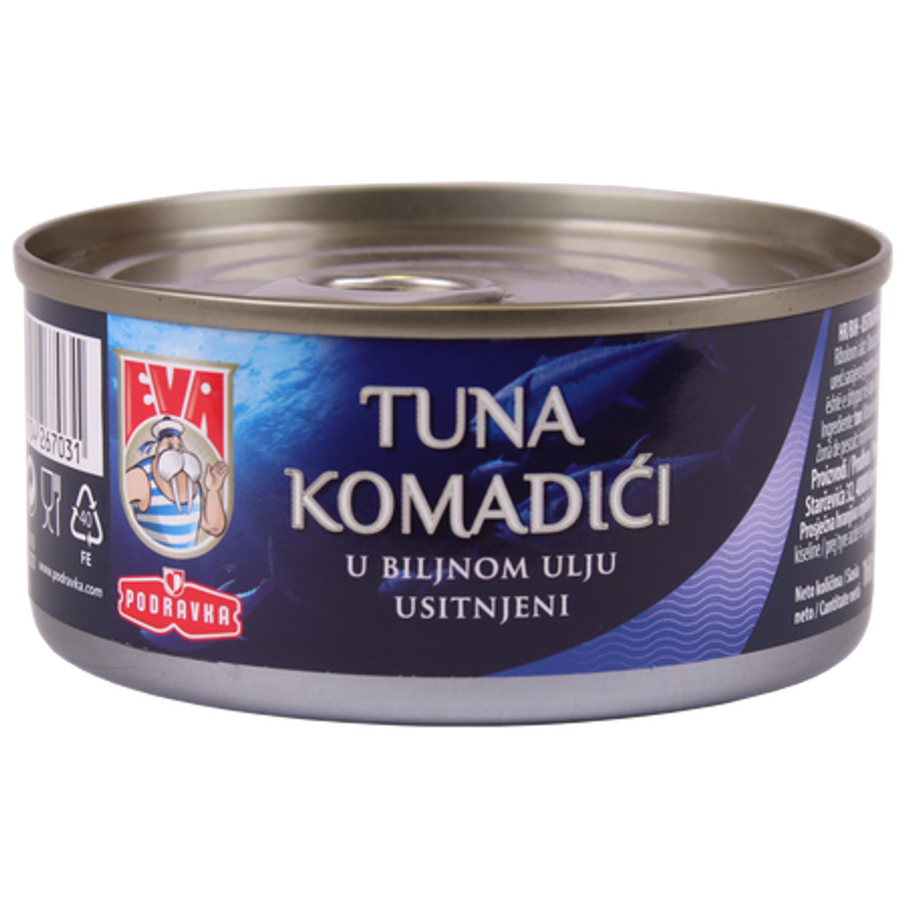 Eva Tuna Komadići Usitnjeni 160g slika 1