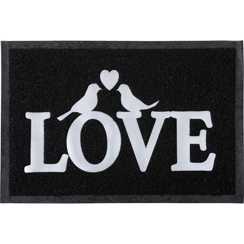 LUANCE OTIRAČ LOVE 40X60 PVC CRNA slika 1