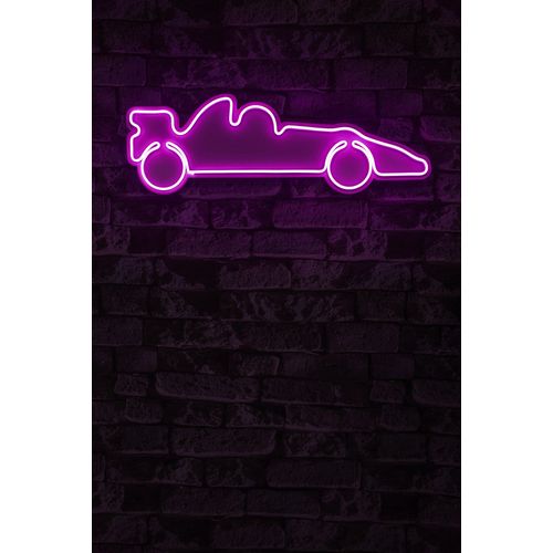 Wallity Ukrasna plastična LED rasvjeta, Formula 1 Race Car - Pink slika 2