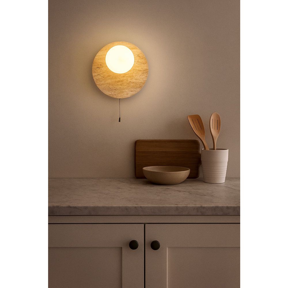 Zidna Lampa Tor-Look-B, boje: Bež, Bijela slika 3