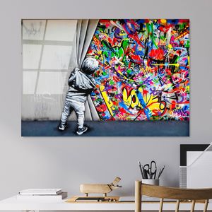 UV-782 Dekorativna Slika na Kaljenom Staklu, 70 x 100 cm, Višebojna